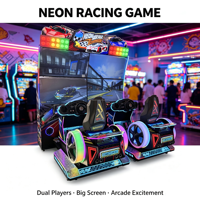 Machine de jeu de course automobile simulateur de dessin animé Toda pour 2 joueurs