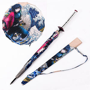 9 Stili di Ombrelli Demon Slayer: Kimetsu No <span class=keywords><strong>Yaiba</strong></span> con Otto Stecche, Ombrelli Estivi Anime, Spade, Accessori per <span class=keywords><strong>Cosplay</strong></span>, Oggetti di Scena per Comic Con - Product Image 6