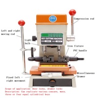 Duplicateur de Clés Vertical Manuel Électrique Bivalent 368A / Machine à Tailler les Clés
