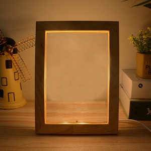Diskon Besar Lampu Malam 3D Bingkai Foto LED Kayu Bertenaga USB 5V Kustom Kualitas Tinggi Ramah Lingkungan - Product Image 3