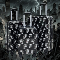 Vente en gros ABS + PC Valise à roulettes étanche Set Papillons personnalisés imprimés Unisexe Bagages de voyage de luxe Spinner Simple