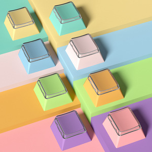 Khác Nhau Macaron Màu <span class=keywords><strong>Cherry</strong></span>/xda hồ sơ PBT PC trống gương Top cap Frosted Keycap <span class=keywords><strong>MX</strong></span> chéo 1U Keycap R4 2U xóa chìa khóa - Product Image 3