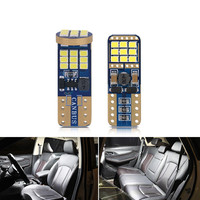 Accessoires automobiles pour automobile, Canbus Led T10 W5W, ampoules latérales Super brillantes 27SMD 2016, lampe de lecture de cartes en forme de dôme, 2 pièces
