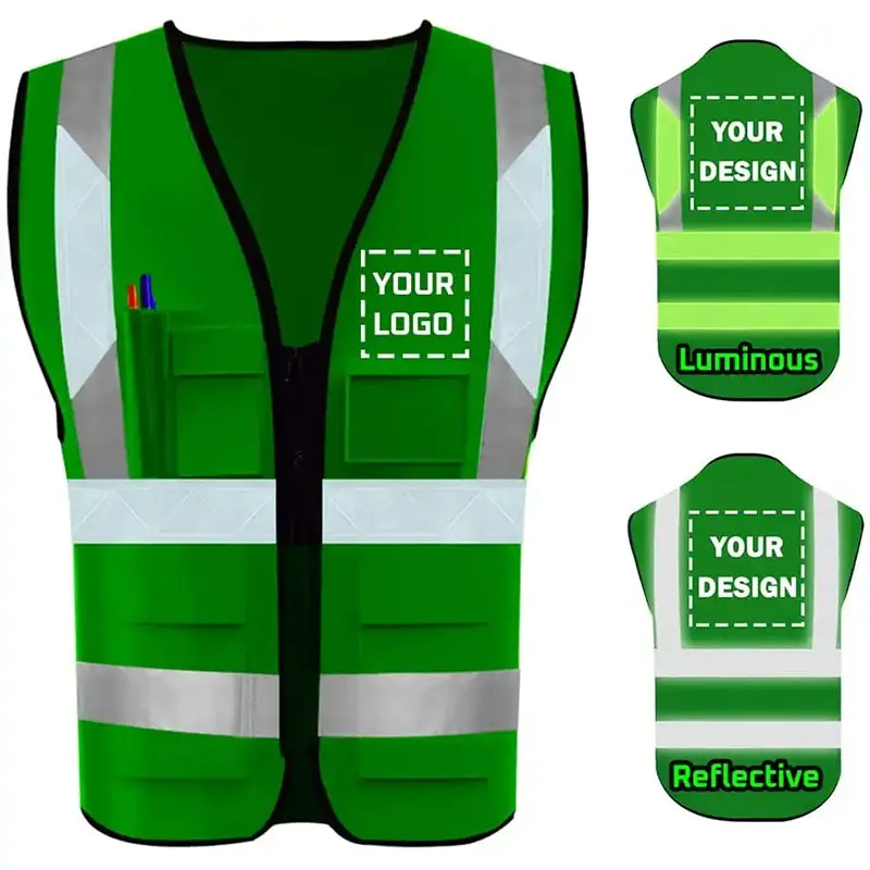 High vis reflective safety vest construction apparel safety clothing high visibility vest safety apparel