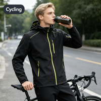 Veste imperméable et coupe-vent en polyester ripstop, avec multiples poches à fermeture éclair, manteau décontracté personnalisa