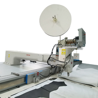 Machine à coudre industrielle informatisée à grande vitesse à lit plat pour tentes, avec moteur de verrouillage, pour prototypes floraux et motifs de canapés RN80X250