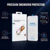 Lot de 5 protections d'écran en verre trempé incurvé 3D sans bordure OEM pour iPhone 18 Pro 18 Pro Max