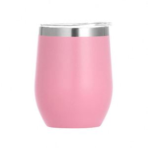 Vaso de Vino Aislado al Vacío de Acero Inoxidable 304 con Recubrimiento en Polvo Antideslizante, Diseño Exterior Elegante, 12 oz, Sin Tallo, Ecológico, Ideal para Regalo - Product Image 2