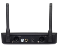 Microphone sans fil professionnel UHF Ruoca RC-U3010 à double canal, cardioïde, FM, avec base de charge en métal, léger et portable, anti-bruit