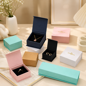 Premium Matte Lamination Magnetic Jewelry <b>Box</b> Modern Style <b>for</b> Christmas <b>Gift</b> Storage - Product Image 1