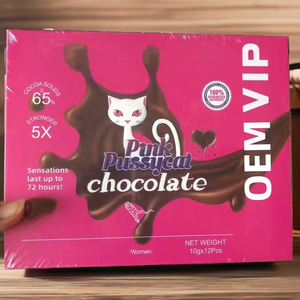 Vente chaude chat rose Oem Choco <span class=keywords><strong>Rhin</strong></span> Choco noir Kraft papier emballage UV avantage feuille d'<span class=keywords><strong>or</strong></span> et gaufrage pour Royal VIP - Product Image 2