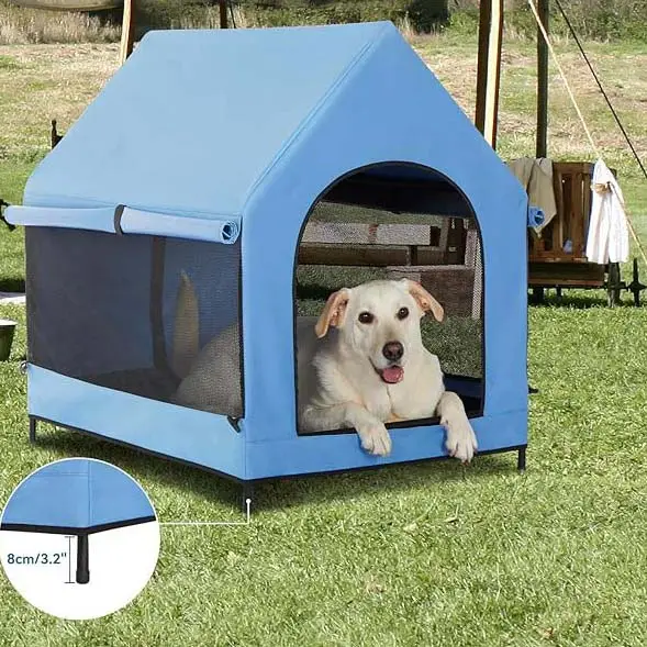 Xách tay Durable nâng cao Pet Lều bao gồm không thấm nước giường vật nuôi cắm trại lớn lên giường con chó giường vật nuôi cot