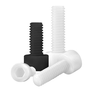 Vis en nylon DIN912 PA66 à tête cylindrique hexagonale, vis à six pans creux en <span class=keywords><strong>plastique</strong></span>, <span class=keywords><strong>boulon</strong></span> en nylon métrique – Fournisseur d'usine - Product Image 1