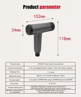 Portable OEM 3.6V LED Rechargeable T-forme Tournevis Perceuse 20p Li-ion Maison Électrique Manuel 3 en 1 Mini Tournevis Sans Fil