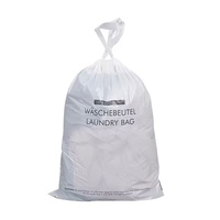Özel Kullanımlık PE İpli Çamaşır Torbaları Çift Katmanlı ve Kalınlaştırılmış - Oteller İçin - Beyaz Plastik Kirli Çamaşır Saklama Torbaları