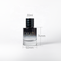Faible quantité minimale de commande Stock Parfum Vaporisateur Bouteille En Verre 30ml 50ml 100ml Cylindre Bouteille De Parfum Gradient Bleu Couleur avec Bouchon Magnétique