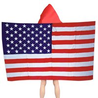 Drapeau de Haïti personnalisé imprimé numériquement 90x150cm (3'x5') avec manches pour les bras, idéal pour les festivals de musique et les événements de carnaval