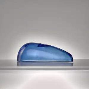 निर्माता कस्टम पारदर्शी रंगीन उच्च गुणवत्ता वाले प्रेस्ड टेम्पर्ड विस्फोट-प्रूफ चेतावनी ग्लास लैंप शेड