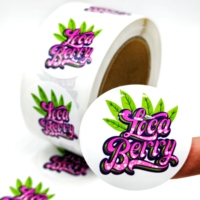 Autocollants ronds personnalisés avec logo, en vinyle, imperméables, impression couleur, autocollants personnalisés, étiquettes d'emballage pour bouteilles de jus