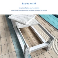 Nouvelle plateforme modulaire multifonctionnelle antidérapante pour piscine, avec couches assemblées, étanche, pour la détente sous l'eau, accessoires de piscine