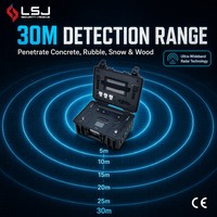 Detektor Kehidupan Radar UWB LSJ-M: Penentuan Posisi 2D Ultra-Wideband untuk Penyelamatan Gempa Bumi, Pemindai Penyelamat Segala Medan Nirkabel IP67
