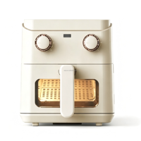 Friteuse à air numérique 4,0 L à prix réduit avec commande tactile intelligente 80-200 ° Cuisinière intelligente sans huile certifiée GS CE CB 1200W