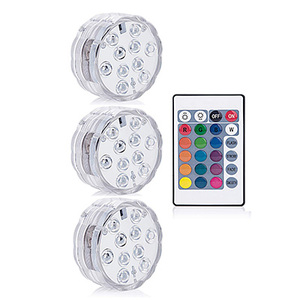 Underwater Light Waterproof Battery Operated 10LED <strong>Multi</strong> <strong>Color</strong> Submersible LED <strong>Lamp</strong> for Fish Tank Swimming <strong>Pool</strong> - Product Image 2