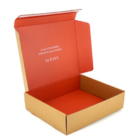 Boîte d'expédition personnalisée en carton ondulé pour vêtements, avec bande déchirable et adhésif auto-scellant, pour les retours d'expédition e-commerce