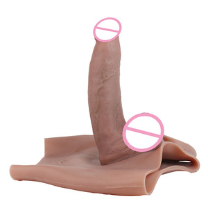 Wearable Male Enhancement Sleeve Large Size Soft Silicone Anal <b>Dildo</b> Toy for 18+ with Extension Design - Product Image 3