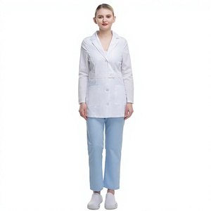 Bata de Laboratorio Médica Personalizada para Mujer, Corte Ajustado, Chaqueta de Enfermera, Uniforme de Trabajo de Hospital de Manga Larga, Venta al por Mayor - Product Image 4