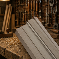 Bandes de bois triangulaires en paulownia de haute qualité pour la décoration de meubles, taille et forme personnalisées, bande de bois triangulaire en bois massif