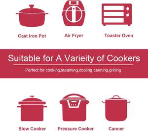 Support de <span class=keywords><strong>cuiseur</strong></span> en silicone pour rôtissoire instantanée pour la cuisson à la <span class=keywords><strong>vapeur</strong></span>, support de <span class=keywords><strong>cuiseur</strong></span> à pression pour friteuse à air mijoteuse - Product Image 2
