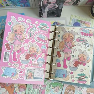 1 autocollant par paquet, style dessin animé mignon, style japonais, autocollants pour filles, autocollants pour agenda Shibuya - Product Image 4