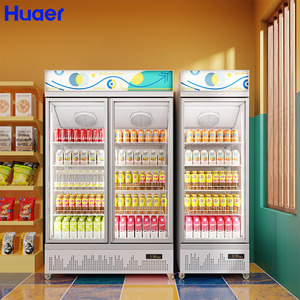 ตู้แช่เย็นแบบตั้งตรงสองประตูสำหรับแสดงสินค้าในร้าน - Product Image 2