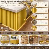Vitrina para Pastelería, Exhibidor de Panadería, Estante para Exhibición de Pan, Vitrina para Pasteles, Mostrador de Café, Mostrador de Caja, Muebles Personalizados
