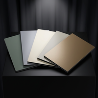 Panneau composite en aluminium PVDF de 4 mm, finition ACP, résistant à la corrosion, durable, surface colorée, fabrication facile, revêtement