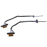 Kabel Lvds Kustom Pabrik YZlink 40 Pin Konektor 50 Pin Rakitan Kabel Lcd Lvds