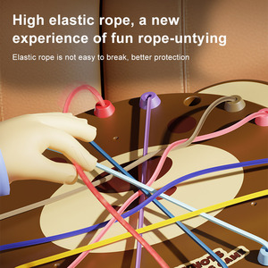 カスタマイズされた子供の教育ボードゲームおもちゃUntie the Rope Knoロジック思考トレーニング耐久性のあるプラスチック製 - Product Image 6