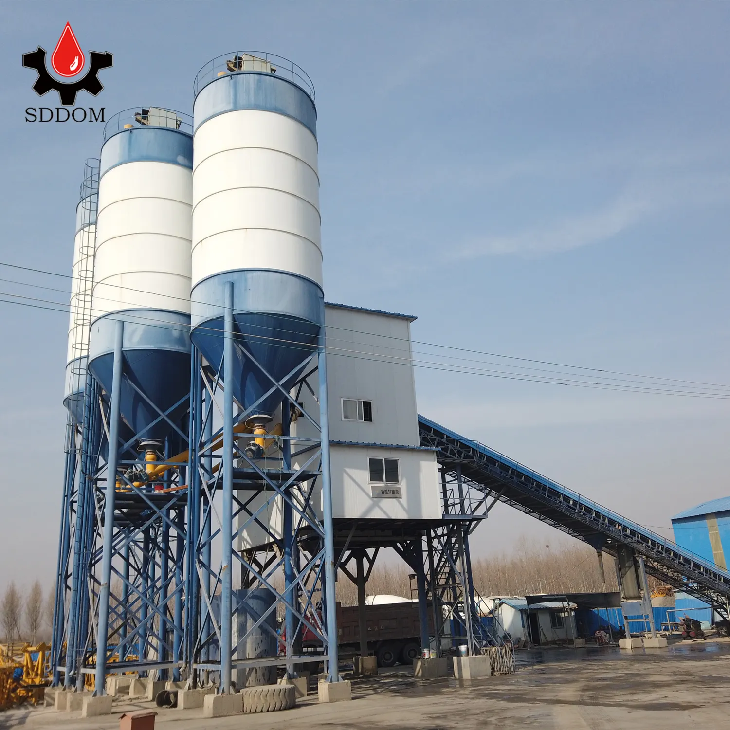 Бренд SDDOM 120 м3/ч HZS 25-240 м3 60 м3 c beton машина центральный цементный завод Бетонный Завод