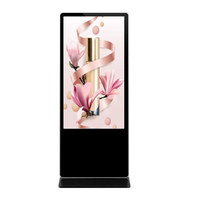 Kiosque intérieur sur pied de 50 pouces, système Android/PC, écran tactile capacitif de 2 mm, écran LCD IP65, animation, magasin de détail, aéroport, centre commercial