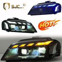 Phares LED SJC Car Parts, style RS, avec feux de jour DRL, montage Plug and Play pour Audi A3 08-12, système d'éclairage populaire