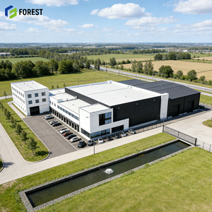 อาคารซูเปอร์มาร์เก็ตสำเร็จรูปโครงสร้างเหล็ก ไฮเปอร์มาร์เก็ต ร้านค้าขนาดใหญ่แบบ Clear Span ตลาดอาหารยั่งยืน ความแข็งแรงสูง - Product Image 1