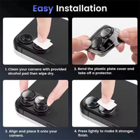 Protection d'objectif intégrale en verre trempé mat monobloc pour iPhone 17 Pro Max 17 Air/Pro – Vente Flash