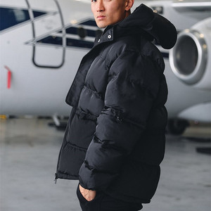 Vestes pour hommes Manteaux de haute qualité Logo personnalisé Vestes bouffantes Manteau en duvet épais à manches longues pour hommes - Product Image 3