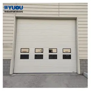 Car Showroom Garagem Elevador Vertical Rolamento Automático Térmico Isolado Industrial Doca em Armazém Seccional Overhead Doors