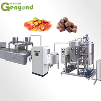 Usine Genyond Machine de fabrication de bonbons au chocolat Machine de fabrication de bonbons au caramel Ligne de production de bonbons