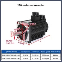 Kit de Moteur Servo Monophasé à Codeur Magnétique 40/60/80/110/130 AC 115/120V 400W/600W/750W/1000W