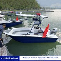 Bateau à moteur monoplace en alliage d'aluminium modèle 025d australien, petit bateau de pêche à la ligne, yacht aquatique professionnel pour activités de plein air