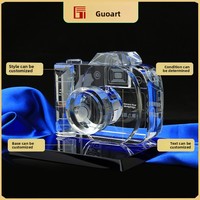 Modèles architecturaux sur mesure en quartz transparent sculpté à l'intérieur, de niveau national, souvenirs haut de gamme, décor d'entreprise, commémoratifs