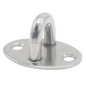 Placa de Anclaje Ovalada Personalizada de Acero Inoxidable SUS304 con Ganchos Superiores, Herrajes Marinos, Accesorios para Barcos, Placa de Anclaje para Cubierta - Product Image 3